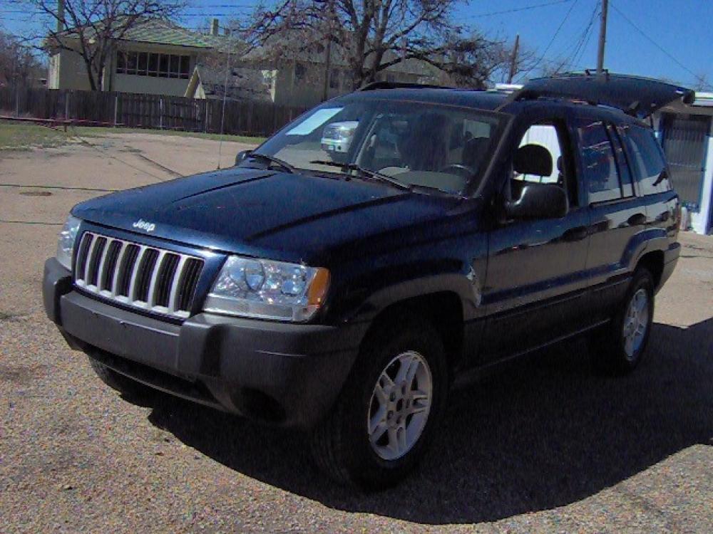 2004 BLUE /Grey Jeep Grand Cherokee Columbia Edition 2WD (1J4GX48S34C) with an 4.0L L6 OHV 12V engine, 4-Speed Automatic Overdrive transmission, located at 2425 Franklin Ave., Waco, TX, 76701, (254) 753-6661, 31.540359, -97.148682 - Photo #0