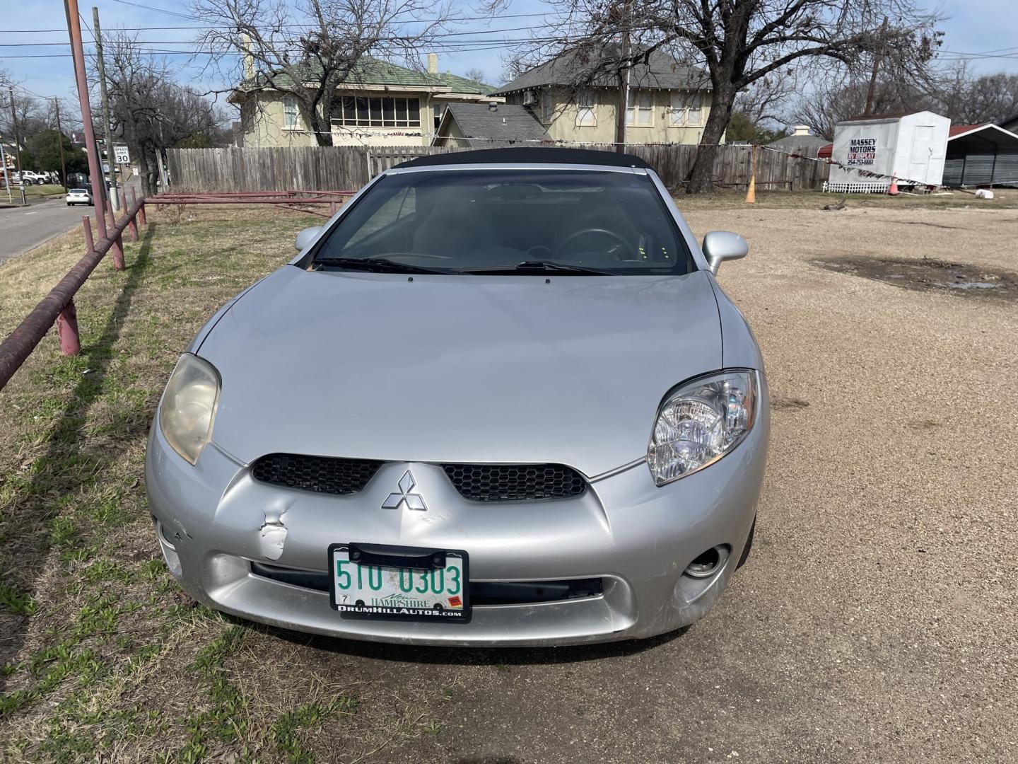 2007 Silver /TAN LEATHER Mitsubishi Eclipse GS Spyder (4A3AL25F37E) with an 2.4L L4 SOHC 16V engine, Automatic transmission, located at 2425 Franklin Ave., Waco, TX, 76701, (254) 753-6661, 31.540359, -97.148682 - GS SPYDER CONVERTIBLE. 90,600 miles, new tires, 2.4 GS Spyder. Very Sporty. - Photo#0